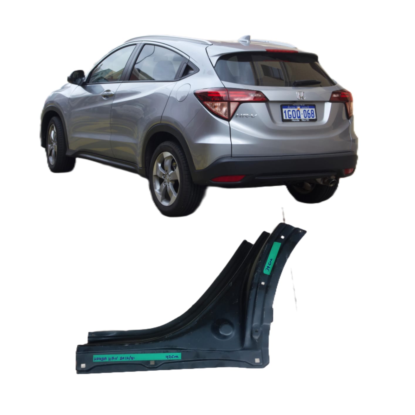 Retalho Botinha Lado Esquerdo Honda Hrv 2016/21