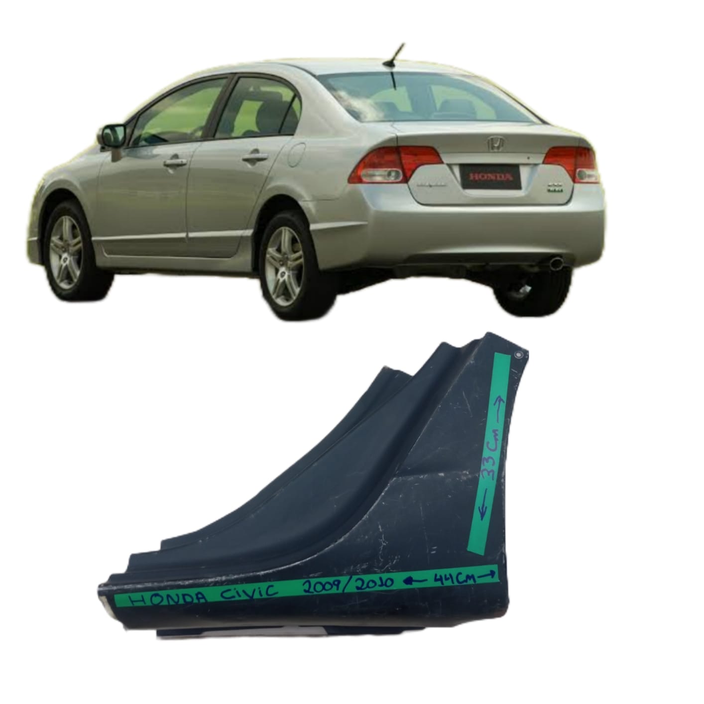 Retalho Botinha Lado Esquerdo Civic 2009