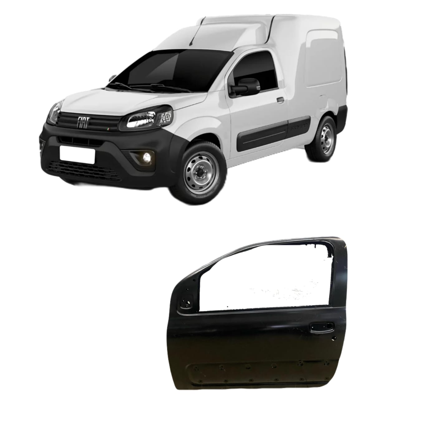 Porta Fiat Fiorino / Uno vivace Lado Esquerdo 2014/2024