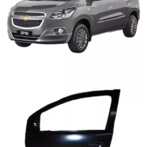 Porta Gm Spin 2013 a 2022 Dianteira Esquerda Preta