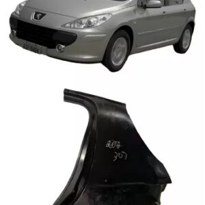 Lateral Peugeot 307 2002 a 2011 Esquerdo Preta