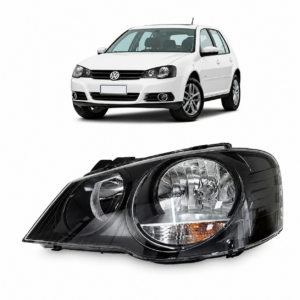 Farol Golf Mascara Negra 2008 a 2014 Lado Esquerdo NOVO ORIGINAL 1JE941015L