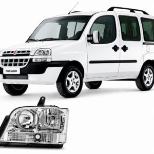 Farol Doblo Cromado 2002 a 2009 Lado Esquerdo NOVO ORIGINAL 51776090