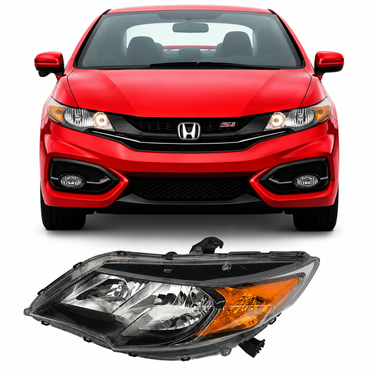 Farol Honda Civic Si Coupe 2014 a 2016 LADO ESQUERDO NOVO ORIGINAL 1002010