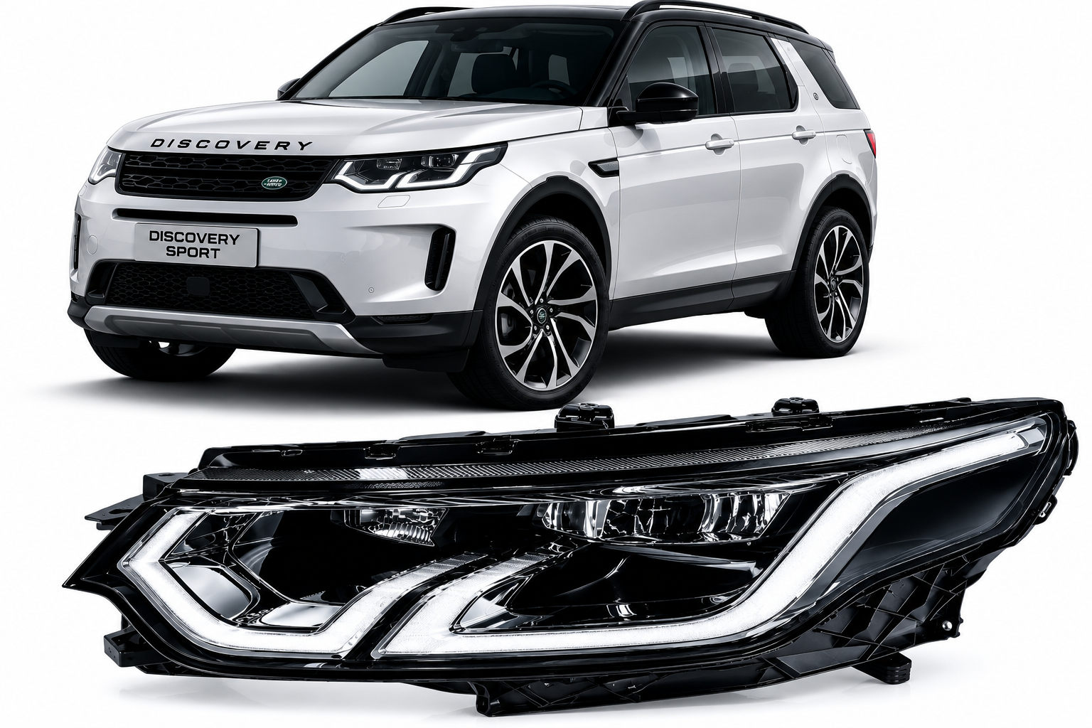 Farol Land Rover Discovery Sport 2020 Lado Esquerdo LK7213W029EA USADO ORIGINAL